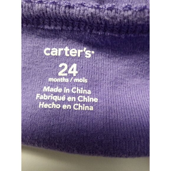 Carters and Lee Outfit for Girl's 2T and 24 months Purple ones and Jeans - Picture 5 of 10